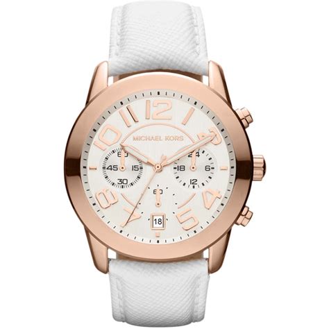 michael kors uhrenarmband leder weiss|Michael Kors Uhrenarmbander • Offizieller Händler • .